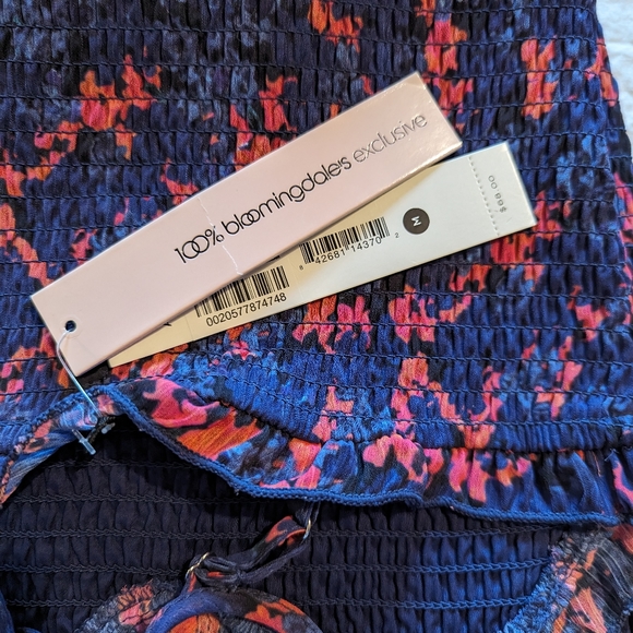 🎉 HP🎉 NWT...Aqua *LIMITED EDITION* Floral Smocked Sundress Size Girls M - Picture 4 of 11